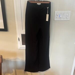 Z Supply Black Wide Leg Pull-On Pants